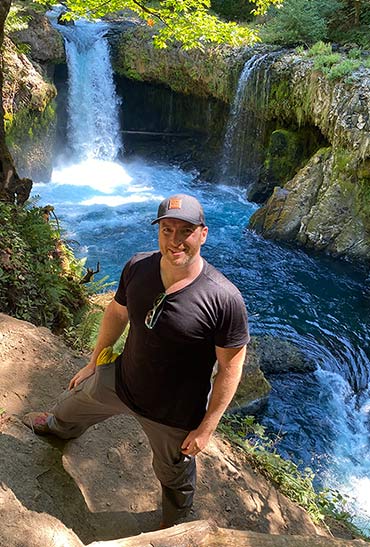 daniel at spirit falls hike